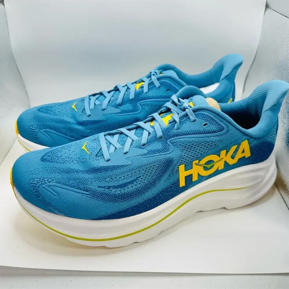 HOKA Clifton 10 Alpine Blue/Foggy Night | Men’s Size 13 2E Wide | New w/ Rep Box